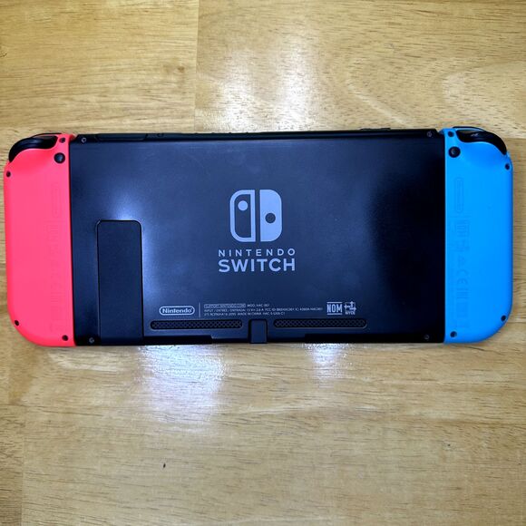 Nintendo Switch V1 Game Console HAC-001 Red/Blue Joy Cons with Box Tested Works - Picture 3 of 8